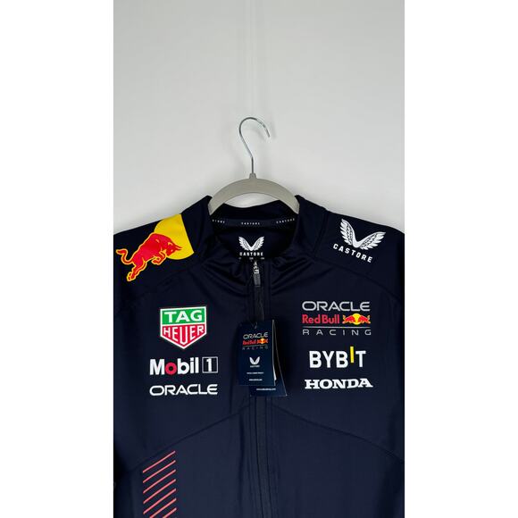 Castore Oracle Red Bull Racing F1 Team Soft Shell Jacket Mens Large New Blue - Picture 8 of 15